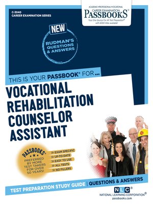 cover image of Vocational Rehabilitation Counselor Assistant